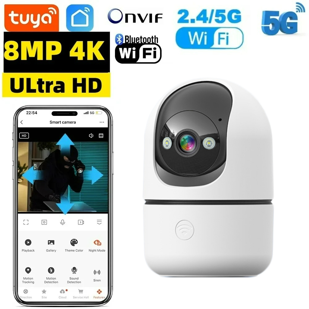 Baby Products Video - Tuya 8MP 5G WiFi Camera Tuya