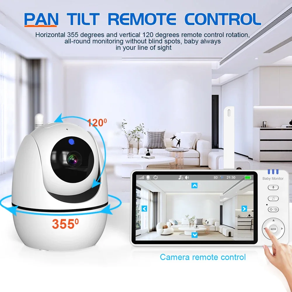 5 Inch Video Baby Monitor With – обзор и цена Baby Products Video
