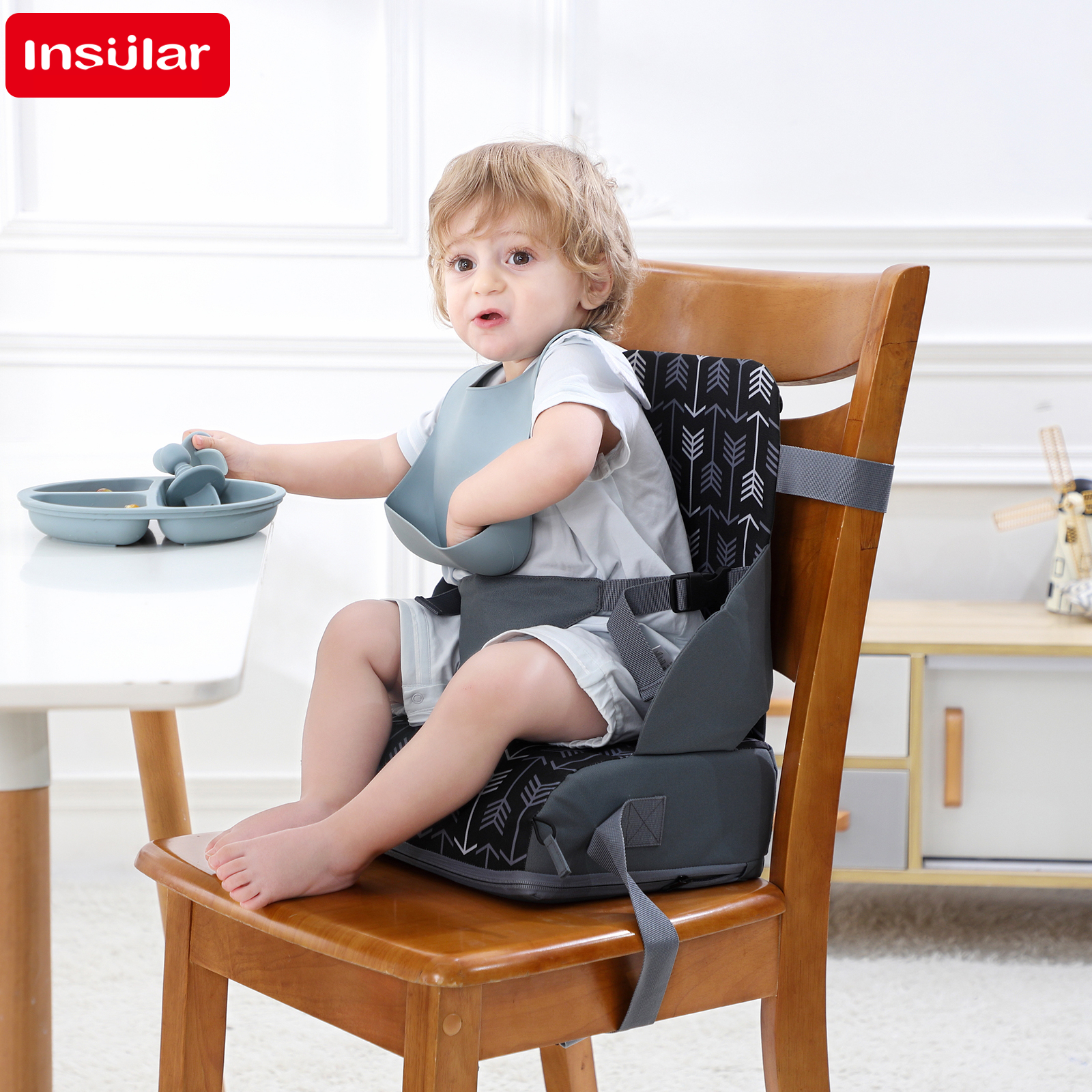 INSULAR Portable Foldable Anti – обзор и цена Baby High Chair Booster