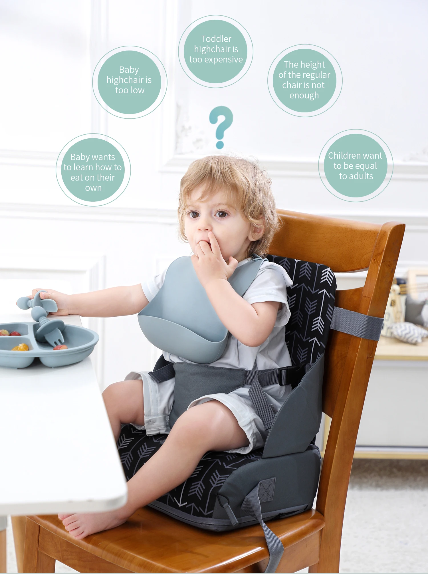 INSULAR Portable Foldable Anti – обзор и цена Baby High Chair Booster