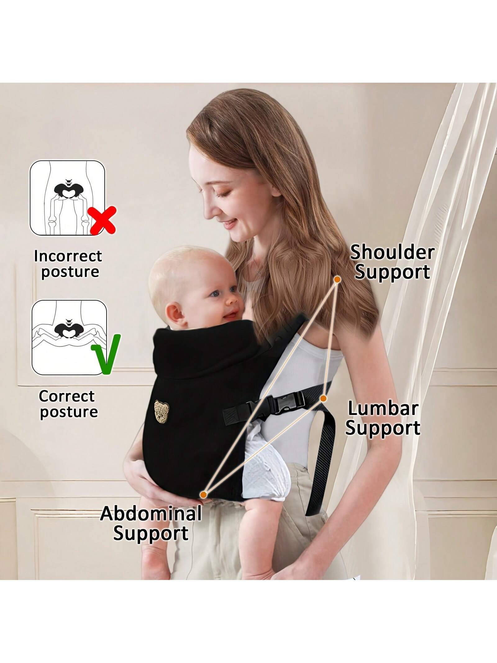 1-Piece Ergonomic Multifunctio – обзор и цена Ergonomic Baby Carrier