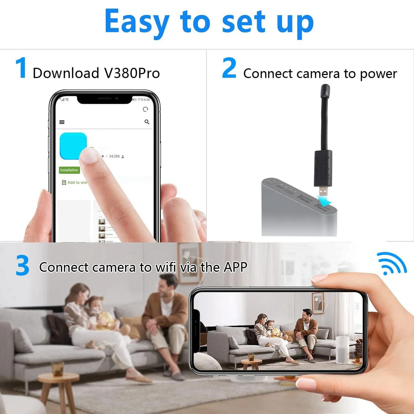 USB WiFi Security Camera 1080P – обзор и цена Baby Products Video