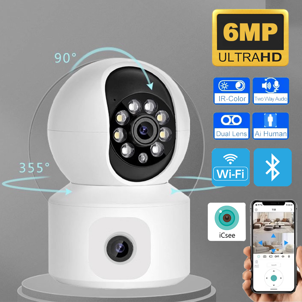 6MP iCsee WiFi IP Camera Dual  – обзор и цена Baby Products Video