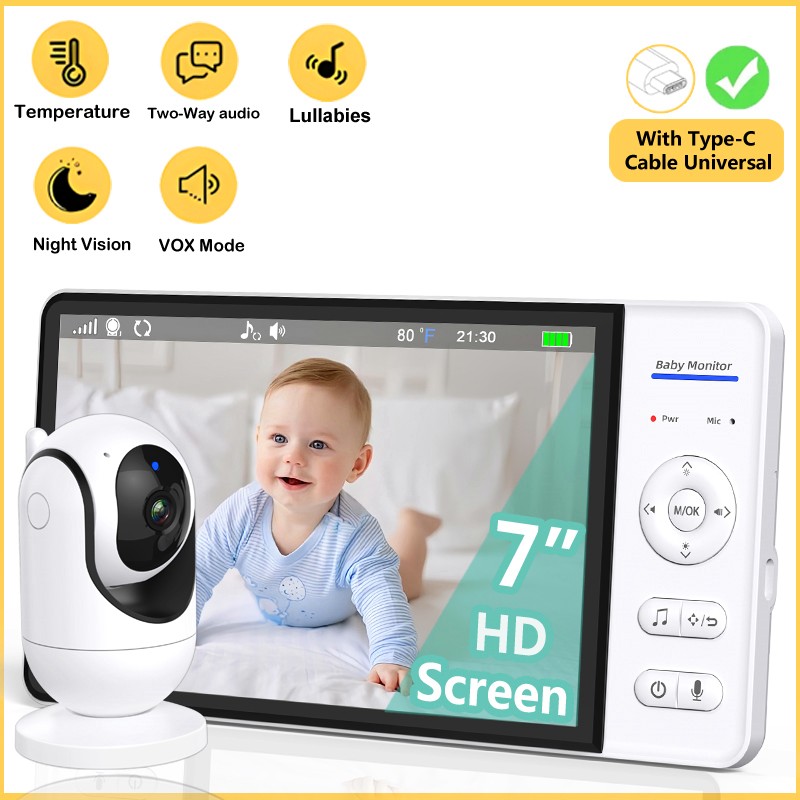 No WiFi 7 Inch Baby Monitor 2- – обзор и цена Baby Products Video
